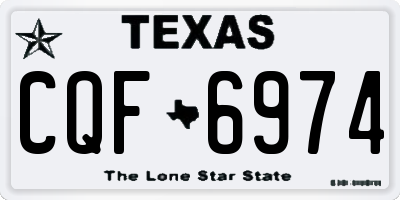 TX license plate CQF6974