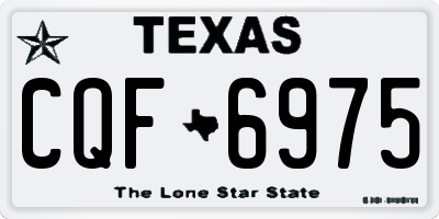 TX license plate CQF6975