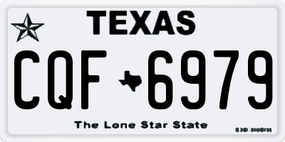 TX license plate CQF6979