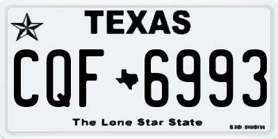 TX license plate CQF6993