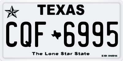 TX license plate CQF6995