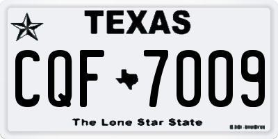 TX license plate CQF7009