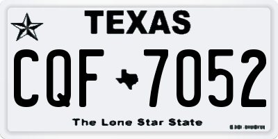 TX license plate CQF7052