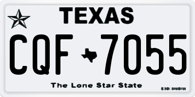 TX license plate CQF7055