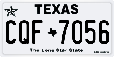 TX license plate CQF7056