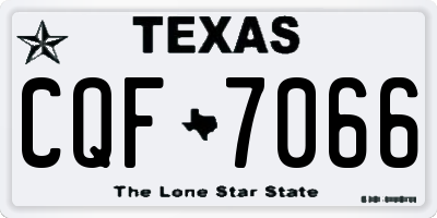 TX license plate CQF7066