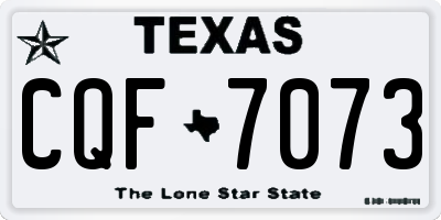 TX license plate CQF7073