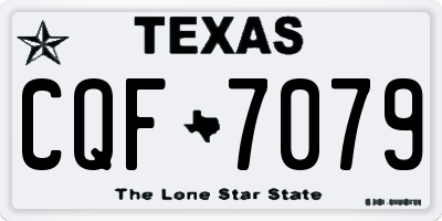 TX license plate CQF7079