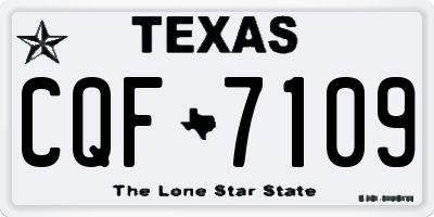 TX license plate CQF7109