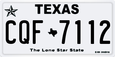 TX license plate CQF7112