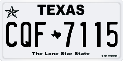TX license plate CQF7115