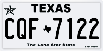 TX license plate CQF7122