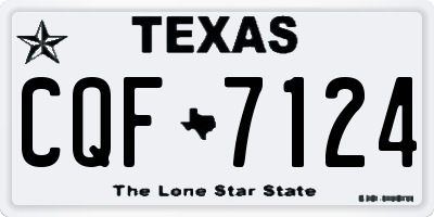 TX license plate CQF7124