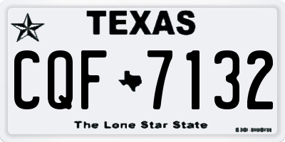 TX license plate CQF7132