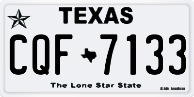 TX license plate CQF7133