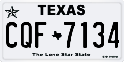 TX license plate CQF7134