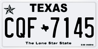 TX license plate CQF7145