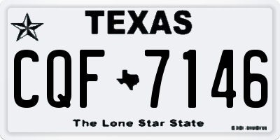 TX license plate CQF7146