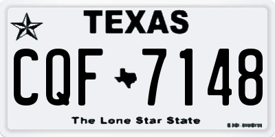 TX license plate CQF7148