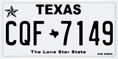 TX license plate CQF7149
