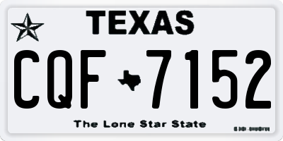 TX license plate CQF7152