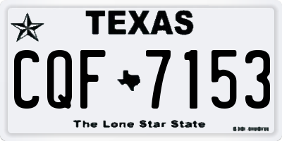 TX license plate CQF7153
