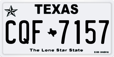 TX license plate CQF7157