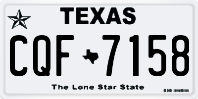 TX license plate CQF7158