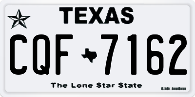 TX license plate CQF7162