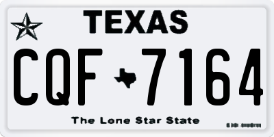 TX license plate CQF7164