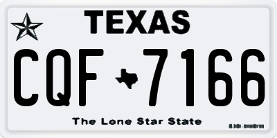 TX license plate CQF7166