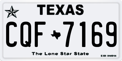 TX license plate CQF7169