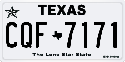 TX license plate CQF7171