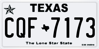 TX license plate CQF7173