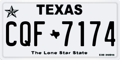 TX license plate CQF7174