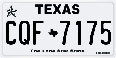 TX license plate CQF7175
