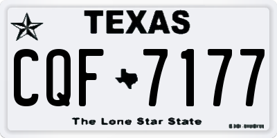 TX license plate CQF7177