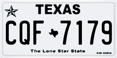 TX license plate CQF7179