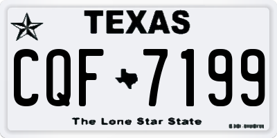 TX license plate CQF7199