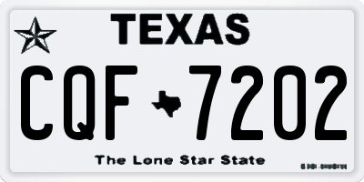 TX license plate CQF7202