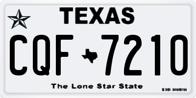 TX license plate CQF7210