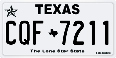 TX license plate CQF7211