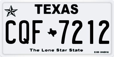 TX license plate CQF7212