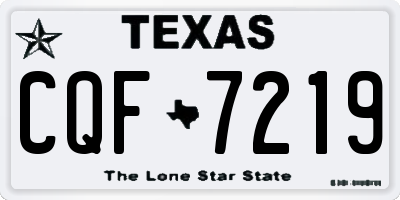 TX license plate CQF7219