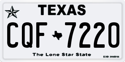TX license plate CQF7220