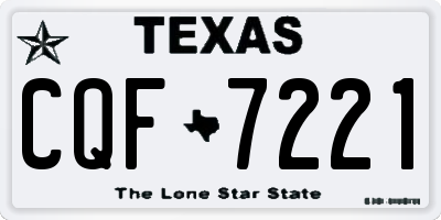 TX license plate CQF7221