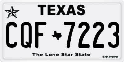 TX license plate CQF7223