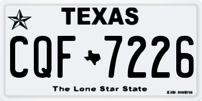 TX license plate CQF7226