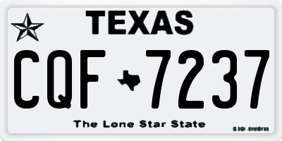 TX license plate CQF7237