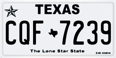 TX license plate CQF7239